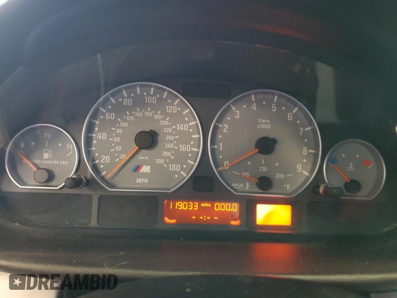 2004 BMW 3 Series M3 with VIN WBSBL93434PN55288, listed as a Copart auction lot 77875824 with 119,033 mi miles and Clean Title. Bid and sale history available at DreamBid. Image 9.