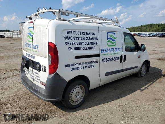 2015 Ram ProMaster City Cargo Tradesman with VIN ZFBERFAT3F6A24117, listed as a Copart auction lot 63960003 with 190,540 mi miles and . Bid and sale history available at DreamBid. Image 3.