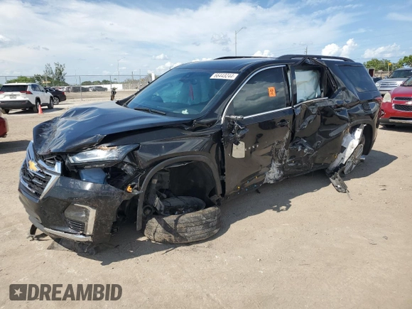 2022 Chevrolet Traverse LT Leather with VIN 1GNERHKW3NJ148616, listed as a Copart auction lot 82061894 with 47,472 mi miles and Salvage Title. Bid and sale history available at carsss.com. Image 1.