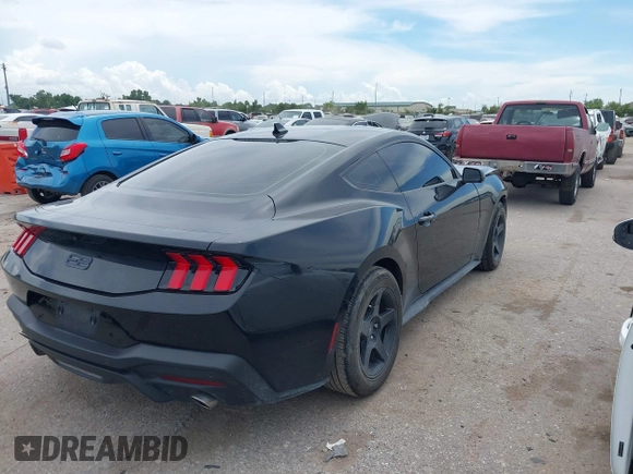 2024 Ford Mustang EcoBoost with VIN 1FA6P8THXR5108721, listed as a IAAI auction lot 42570556 with 26,621 mi miles and . Bid and sale history available at DreamBid. Image 4.