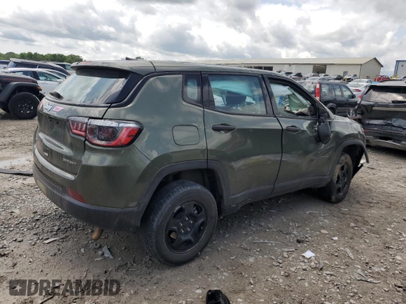2021 Jeep Compass Sport with VIN 3C4NJDAB7MT598591, listed as a Copart auction lot 56057145 with 77,215 mi miles and Salvage title. Bid and sale history available at DreamBid. Image 3.
