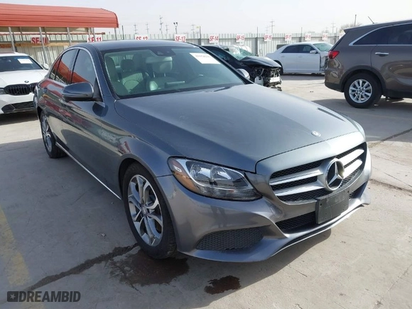 2017 Mercedes-Benz C-Class C 300 with VIN 55SWF4JB1HU188040, listed as a IAAI auction lot 41654296 with 174,050 mi miles. Bid and sale history available at carsss.com. Image 1.