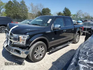 2018 Ford F-150 XL with VIN 1FTEW1EG7JFB79152, listed as a Copart auction lot 51758235 with 160,559 mi miles and Salvage Title. Bid and sale history available at carsss.com. Image 1.