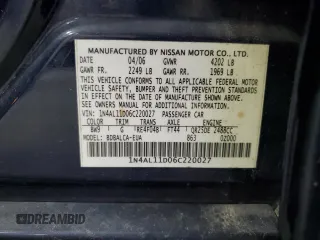 2006 Nissan Altima S с VIN 1N4AL11D06C220027, выставлен на аукционе Copart как лот 59018655 с пробегом 176 163 миль миль и Списание • Salvage title. История ставок и продаж доступна на DreamBid. Изображение 12.