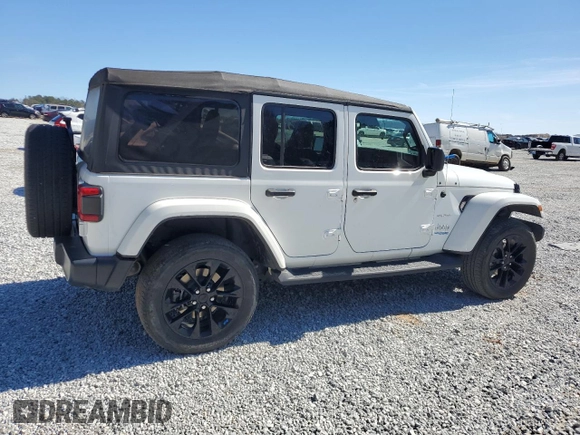 2022 Jeep Wrangler Unlimited Sahara with VIN 1C4JJXP60NW158556, listed as a Copart auction lot 46195725 with 30,773 mi miles and Salvage title. Bid and sale history available at DreamBid. Image 3.