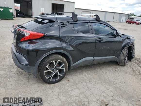 2018 Toyota C-HR XLE with VIN NMTKHMBX8JR001705, listed as a Copart auction lot 57764705 with 92,847 mi miles and Salvage title. Bid and sale history available at DreamBid. Image 3.