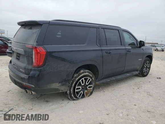 2024 GMC Yukon XL AT4 with VIN 1GKS2HKL9RR255168, listed as a Copart auction lot 43969225 with 12,972 mi miles and Salvage Title. Bid and sale history available at carsss.com. Image 3.