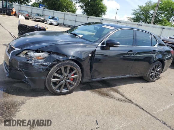 2014 Lexus GS 350 with VIN JTHCE1BL1E5020262, listed as a Copart auction lot 59817665 with 128,205 mi miles and Salvage title. Bid and sale history available at DreamBid. Image 1.