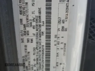 2015 Ford Transit Cargo z VIN 1FTNR1ZM1FKB05215, wystawiony jako Copart lot #62349495 z przebiegiem 154 057 mil mil oraz Czysty tytuł • Clean title. Historia ofert i sprzedaży dostępna na DreamBid. Obrazek 12.
