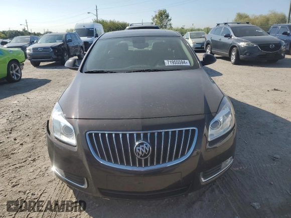 2011 Buick Regal CXL Turbo TO6 with VIN W04G05GV0B1101155, listed as a Copart auction lot 71955594 with 60,414 mi miles and Salvage Title. Bid and sale history available at carsss.com. Image 5.