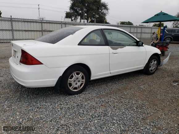 2002 Honda Civic LX with VIN 1HGEM21502L108055, listed as a Copart auction lot 73056704 with 253,586 mi miles and Salvage Title. Bid and sale history available at carsss.com. Image 3.