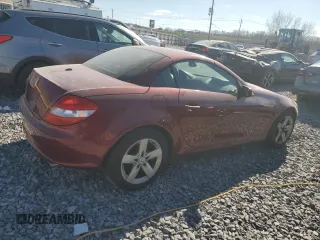 2007 Mercedes-Benz SLK-Class 3.0L with VIN WDBWK54F17F141102, listed as a Copart auction lot 46581855 with 0 mi miles and Salvage Title. Bid and sale history available at carsss.com. Image 3.