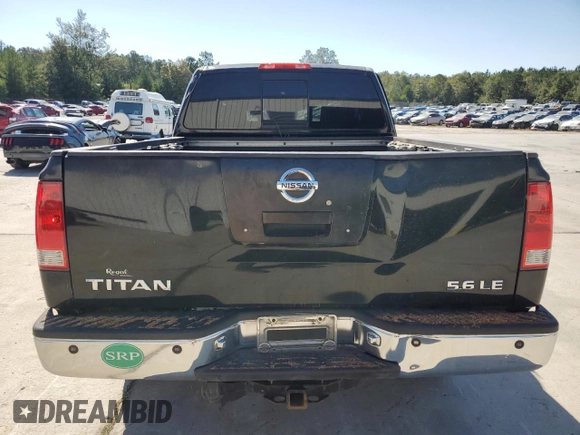 2006 Nissan Titan SE with VIN 1N6BA06B66N517410, listed as a Copart auction lot 75875144 with 347,333 mi miles and Salvage Title. Bid and sale history available at DreamBid. Image 6.