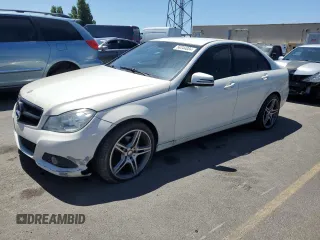 2012 Mercedes-Benz C with VIN WDDGF4KB9CA678589, listed as a Copart auction lot 56344084 with 46,850 mi miles and Salvage title. Bid and sale history available at DreamBid. Image 1.