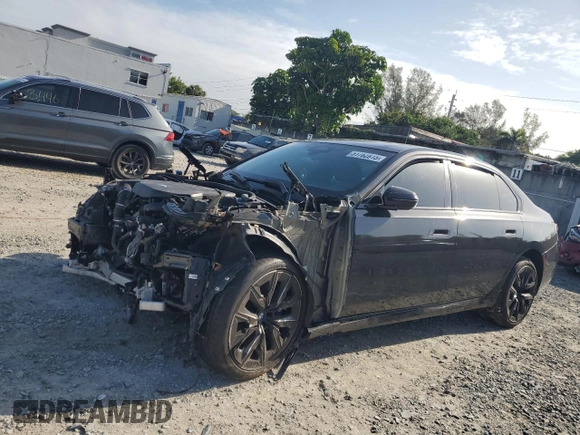 2023 BMW 7 Series 740i с VIN WBA23EH09PCM61561, выставлен на аукционе Copart как лот 51762815 с пробегом 50 526 миль миль и На запчасти • Non repairable. История ставок и продаж доступна на DreamBid. Изображение 1.