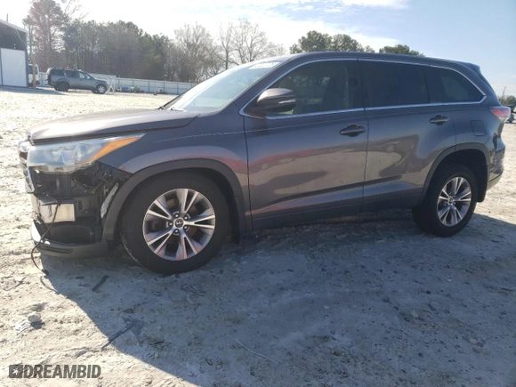 2016 Toyota Highlander LE Plus with VIN 5TDZKRFH4GS169822, listed as a Copart auction lot 46522705 with 141,374 mi miles and Salvage Title. Bid and sale history available at carsss.com. Image 1.
