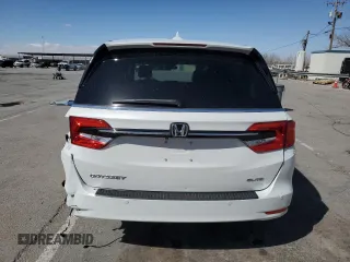 2024 Honda Odyssey Elite with VIN 5FNRL6H90RB039223, listed as a Copart auction lot 48995265 with 9,740 mi miles and Salvage Title. Bid and sale history available at carsss.com. Image 6.