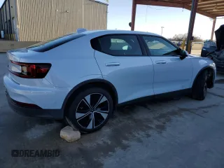 2023 Polestar 2 with VIN YSMED3KA9PL144418, listed as a Copart auction lot 46373155 with Not Provided miles and Salvage Title. Bid and sale history available at carsss.com. Image 3.