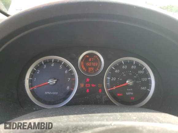 2010 Nissan Sentra SR with VIN 3N1AB6AP9AL636534, listed as a Copart auction lot 62405985 with 150,703 mi miles and Salvage title. Bid and sale history available at DreamBid. Image 9.