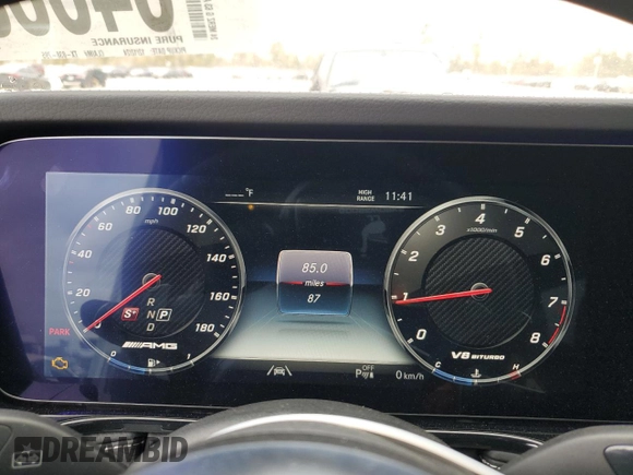 2024 Mercedes-Benz G 63 AMG with VIN W1NYC7HJ7RX507748, listed as a Copart auction lot 84663444 with 87 mi miles and Salvage Title. Bid and sale history available at DreamBid. Image 9.