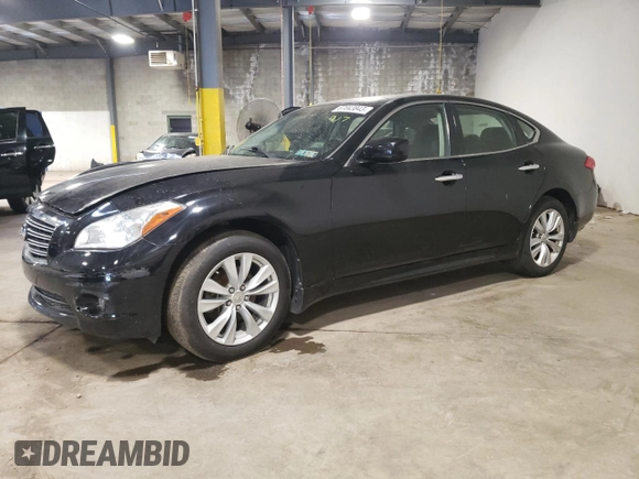 2011 Infiniti M37 with VIN JN1BY1AR0BM371825, listed as a Copart auction lot 67043843 with 0 mi miles and Salvage Title. Bid and sale history available at carsss.com. Image 1.
