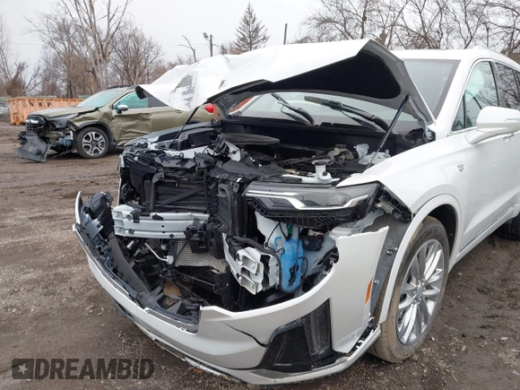 2024 Cadillac XT6 AWD Premium Luxury with VIN 1GYKPDRS5RZ755230, listed as a IAAI auction lot 41219059 with Not Provided miles. Bid and sale history available at carsss.com. Image 6.