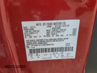 2014 Ford F-150 XL with VIN 1FTMF1CTXEFB06729, listed as a Copart auction lot 87945925 with 17,909 mi miles and Salvage title. Bid and sale history available at DreamBid. Image 13.