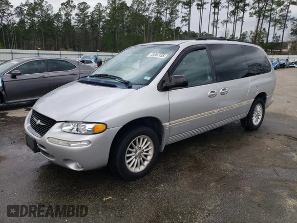 1999 Chrysler Town & Country LXi with VIN 1C4GP54L0XB884595, listed as a Copart auction lot 49307455 with 174,035 mi miles and Salvage Title. Bid and sale history available at carsss.com. Image 1.