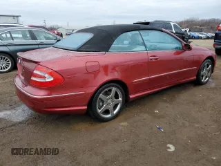 2005 Mercedes-Benz CLK 500 z VIN WDBTK75GX5T038734, wystawiony jako Copart lot #47435695 z przebiegiem 9 860 mil mil oraz Szkoda całkowita • Salvage title. Historia ofert i sprzedaży dostępna na DreamBid. Obrazek 3.