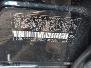 2023 Lexus IS with VIN JTHGZ1B27P5070776, listed as a IAAI auction lot 41429950 with 13,669 mi miles. Bid and sale history available at carsss.com. Image 9.