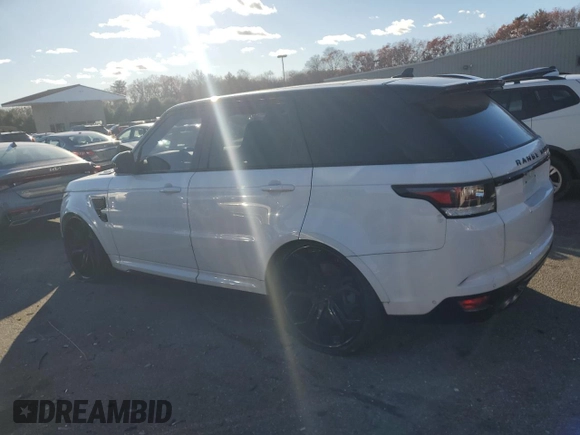 2016 Land Rover Range Rover Sport SVR with VIN SALWZ2EF2GA557465, listed as a Copart auction lot 78547734 with 45,756 mi miles and Salvage title. Bid and sale history available at DreamBid. Image 2.