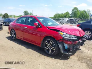 2016 Honda Accord Sport z VIN 1HGCR2F52GA029426, wystawiony jako IAAI lot #42268457 z przebiegiem 40 579 mil mil oraz . Historia ofert i sprzedaży dostępna na DreamBid. Obrazek 1.