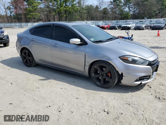 2015 Dodge Dart GT with VIN 1C3CDFEBXFD166403, listed as a Copart auction lot 53940105 with 130,242 mi miles and Clean Title. Bid and sale history available at DreamBid. Image 4.