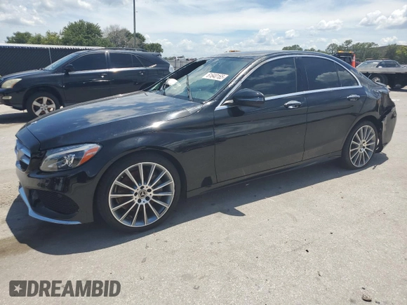 2018 Mercedes-Benz C 300 with VIN 55SWF4JB2JU270137, listed as a Copart auction lot 61640165 with 112,580 mi miles and Clean title. Bid and sale history available at DreamBid. Image 1.
