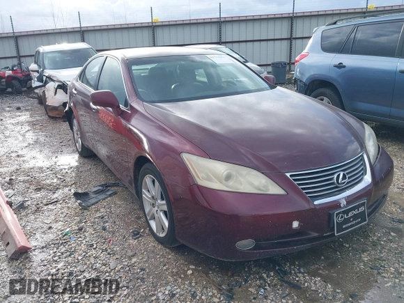 2008 Lexus ES 350 with VIN JTHBJ46G582212408, listed as a IAAI auction lot 41713251 with Not Provided miles. Bid and sale history available at carsss.com. Image 1.