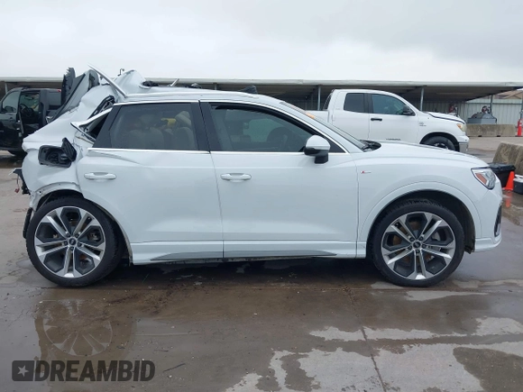 2020 Audi Q3 S line Premium Plus with VIN WA1EECF37L1078293, listed as a IAAI auction lot 42158322 with 56,345 mi miles and . Bid and sale history available at DreamBid. Image 12.