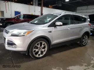 2014 Ford Escape Titanium with VIN 1FMCU9J98EUA21998, listed as a Copart auction lot 43084975 with 68,353 mi miles and Salvage Title. Bid and sale history available at carsss.com. Image 1.