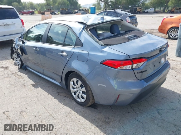 2023 Toyota Corolla LE with VIN JTDB4MEE7P3009635, listed as a IAAI auction lot 41808167 with 22,773 mi miles and . Bid and sale history available at DreamBid. Image 3.
