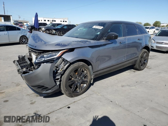 2023 Land Rover Range Rover Velar R-Dynamic S with VIN SALYT2EU8PA360051, listed as a Copart auction lot 76241204 with 9,643 mi miles and Salvage Title. Bid and sale history available at DreamBid. Image 1.