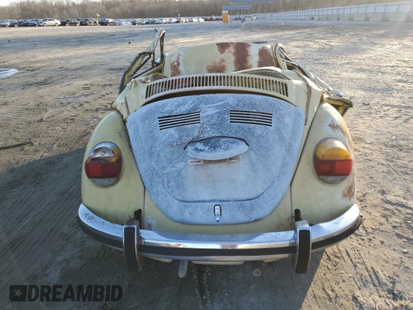 1973 Volkswagen Beetle with VIN 1332037341, listed as a Copart auction lot 41814485 with 95,231 mi miles and Non Repairable. Bid and sale history available at DreamBid. Image 6.