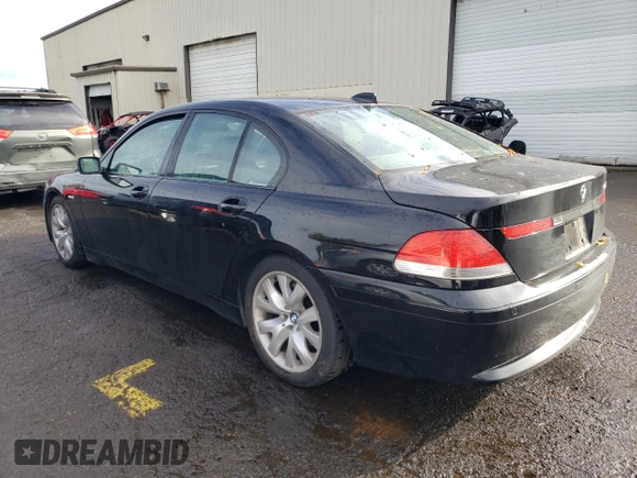 2003 BMW 7 Series 745i with VIN WBAGL63463DP67983, listed as a Copart auction lot 78225504 with Not provided miles and Clean title. Bid and sale history available at DreamBid. Image 2.