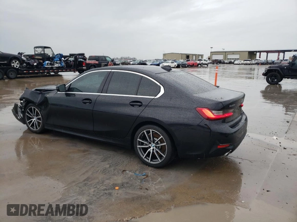 2020 BMW 3 Series 330i with VIN 3MW5R1J08L8B05599, listed as a Copart auction lot 50084805 with 92,028 mi miles and Salvage Title. Bid and sale history available at DreamBid. Image 2.