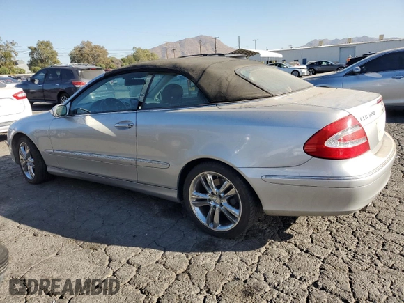 2005 Mercedes-Benz CLK-Class 3.2L with VIN WDBTK65J75F122191, listed as a Copart auction lot 77580334 with 51,439 mi miles and Salvage Title. Bid and sale history available at carsss.com. Image 2.