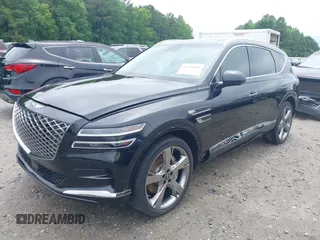2023 Genesis GV80 z VIN KMUHBDSB1PU112034, wystawiony jako IAAI lot #42358481 z przebiegiem 49 171 mil mil oraz . Historia ofert i sprzedaży dostępna na DreamBid. Obrazek 2.