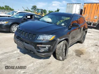2019 Jeep Compass Sport with VIN 3C4NJDAB9KT768348, listed as a Copart auction lot 63862224 with 87,342 mi miles and Salvage title. Bid and sale history available at DreamBid. Image 1.