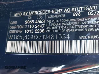 2025 Mercedes-Benz CLA 250 z VIN W1K5J4GBXSN481534, wystawiony jako IAAI lot #42254760 z przebiegiem 7 738 mil mil oraz . Historia ofert i sprzedaży dostępna na DreamBid. Obrazek 9.