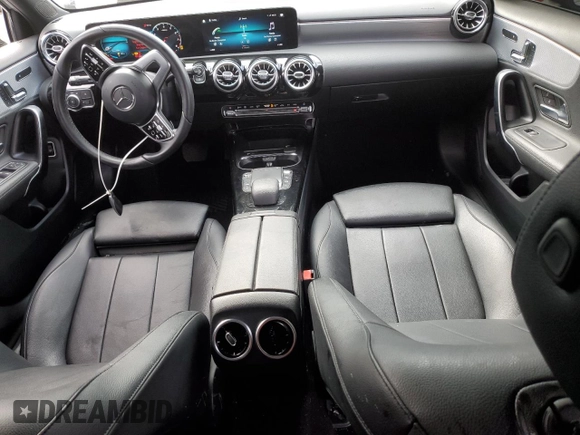 2021 Mercedes-Benz A 220 with VIN W1K3G4EB2MJ290158, listed as a Copart auction lot 44759935 with 57,782 mi miles and Salvage Title. Bid and sale history available at DreamBid. Image 8.
