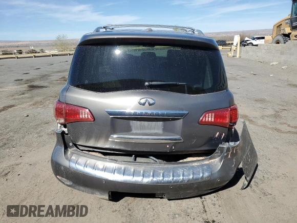 2014 Infiniti QX80 with VIN JN8AZ2NC6E9351737, listed as a Copart auction lot 48353585 with 121,579 mi miles and Salvage Title. Bid and sale history available at carsss.com. Image 6.
