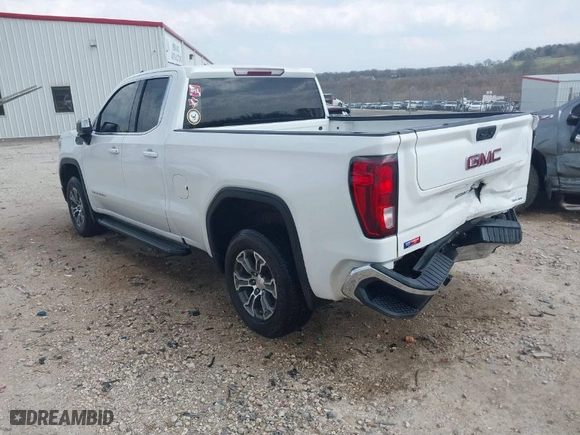 2021 GMC Sierra 1500 SLE with VIN 1GTR8BEK6MZ279543, listed as a IAAI auction lot 41795429 with 156,412 mi miles. Bid and sale history available at carsss.com. Image 3.