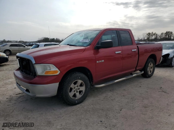 2010 Dodge Ram 1500 ST with VIN 1D7RB1GP1AS204151, listed as a Copart auction lot 45370175 with 193,281 mi miles and Clean Title. Bid and sale history available at carsss.com. Image 1.